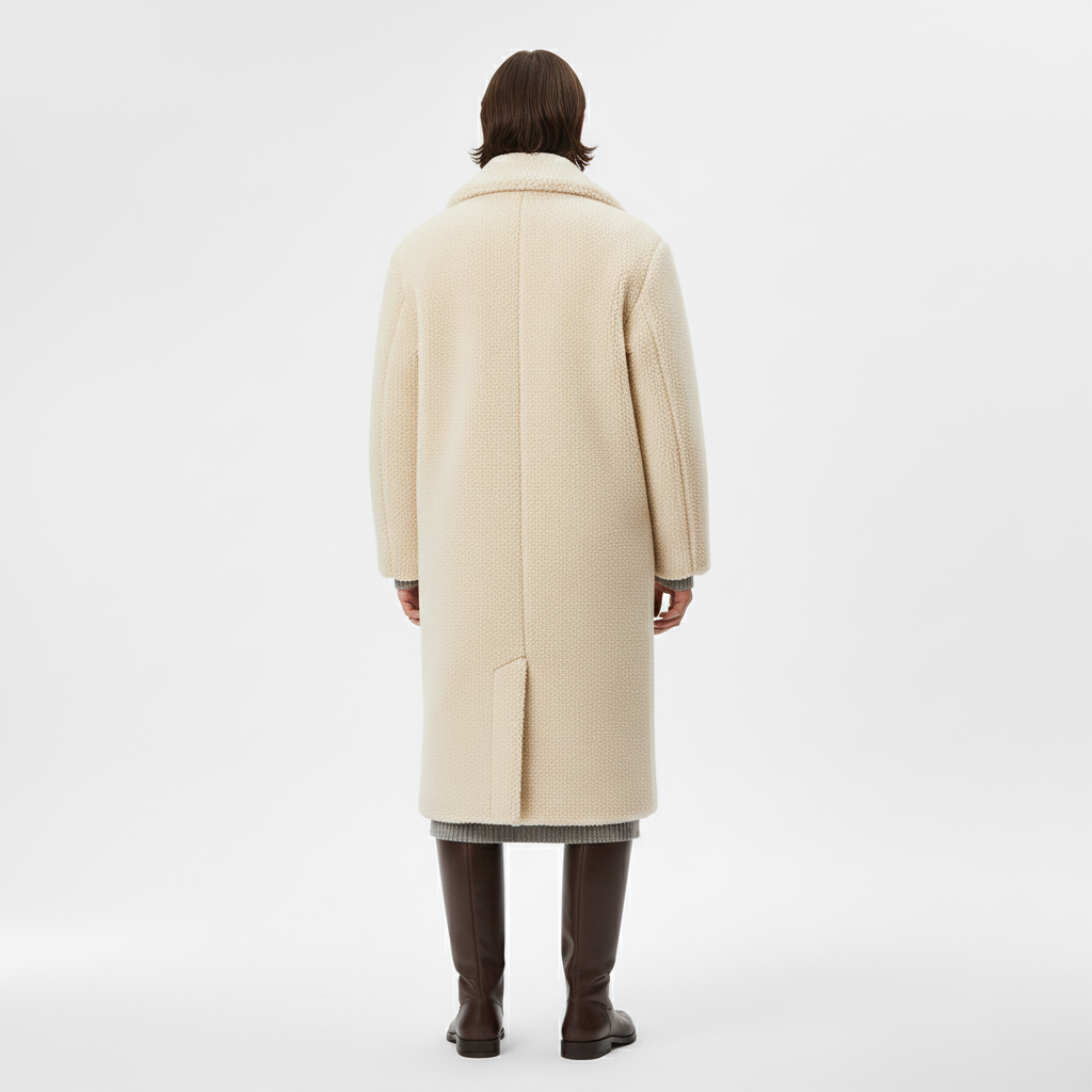 Long Faux Shearling Coat