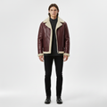 Shearling Lined Leather Jacket
