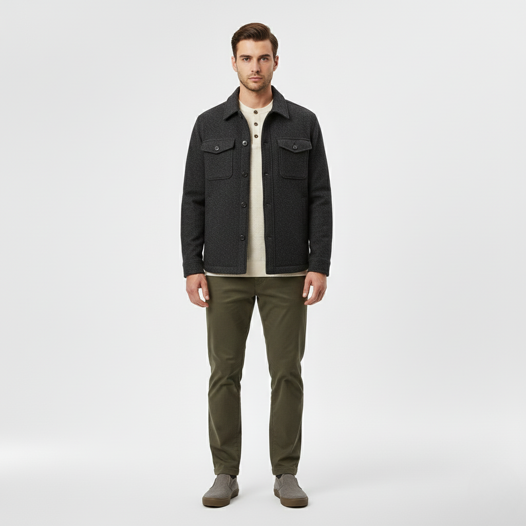 Wool Overshirt Jacket