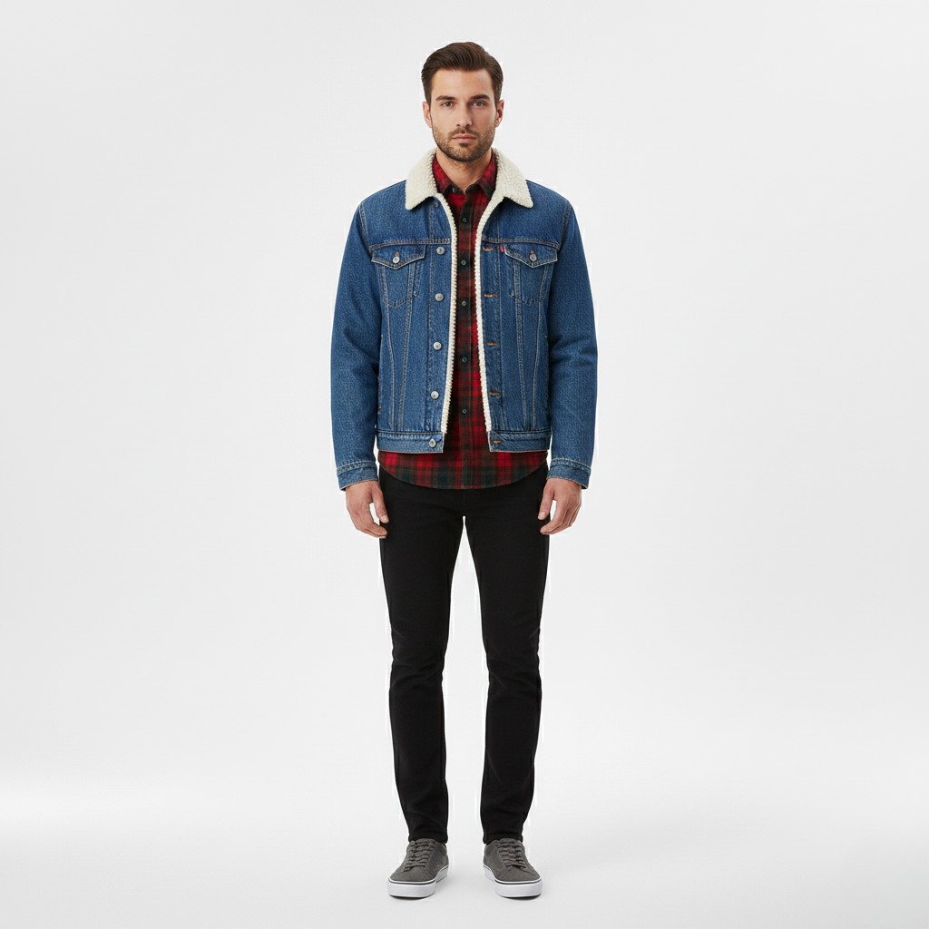 Sherpa Lined Denim Jacket