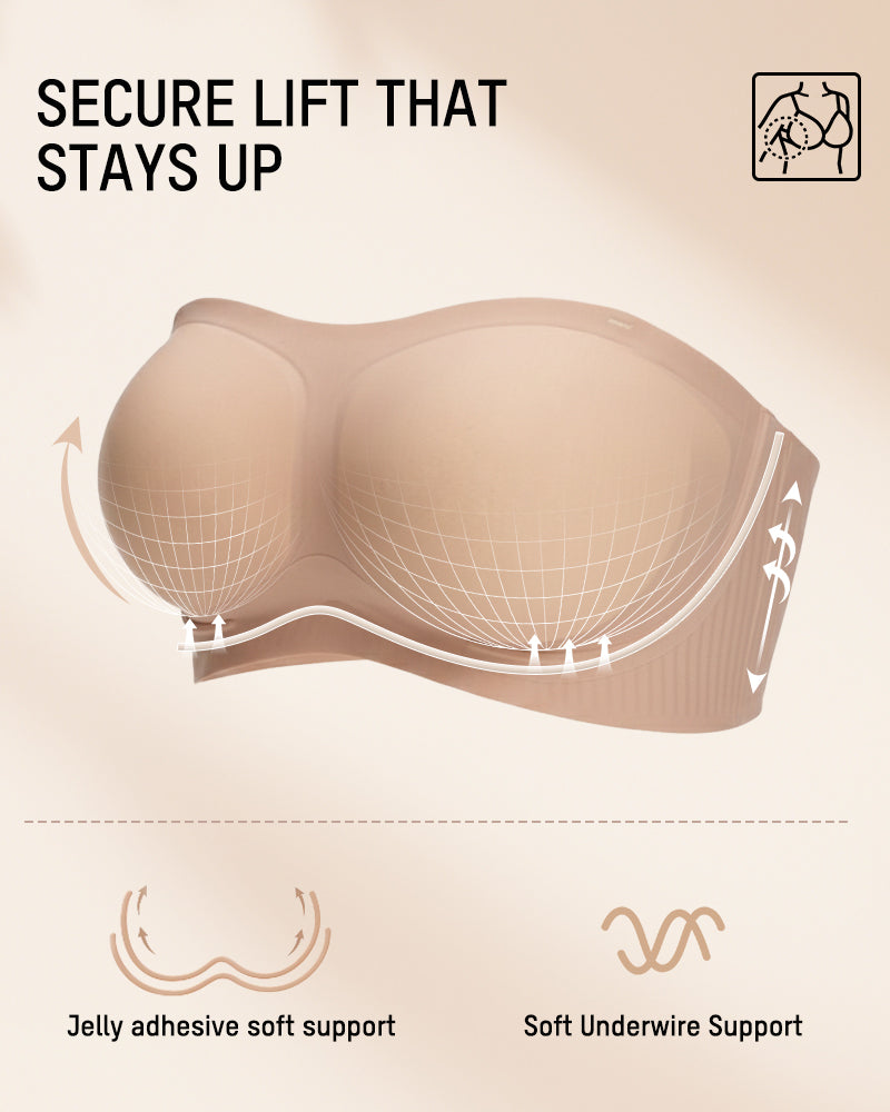 Strapless Full Coverage Bra | Stay-Put Support & Smooth Everyday Comfort