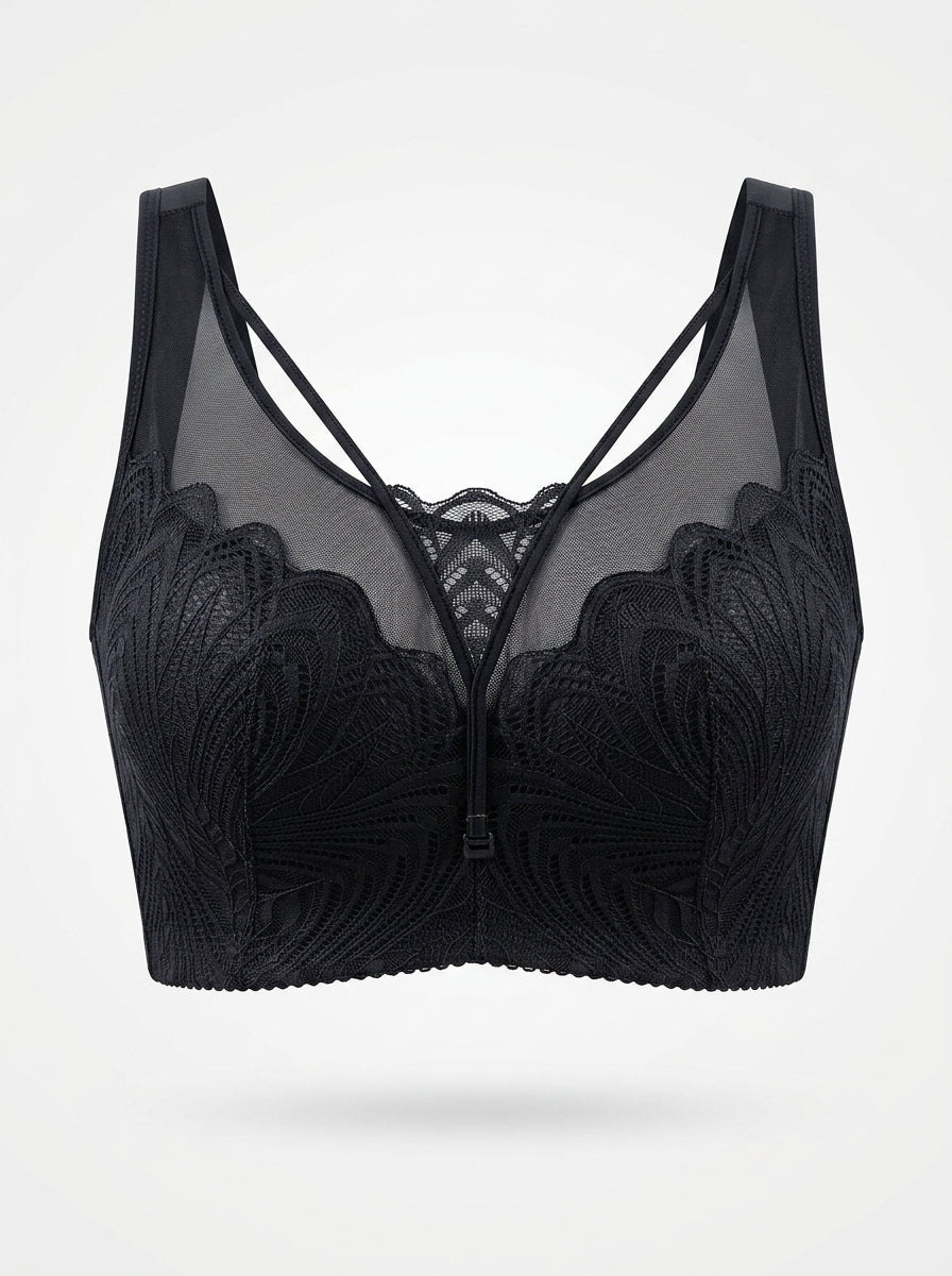 Lace Longline Bralette with Double Straps