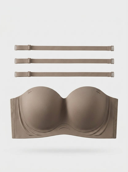 Strapless Bra with Deep Cups and Side Wings