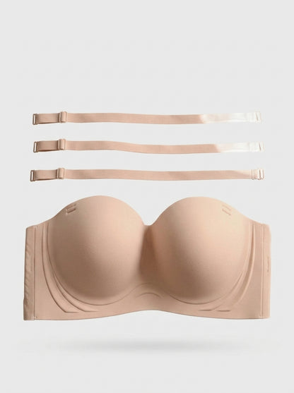 Strapless Bra with Deep Cups and Side Wings