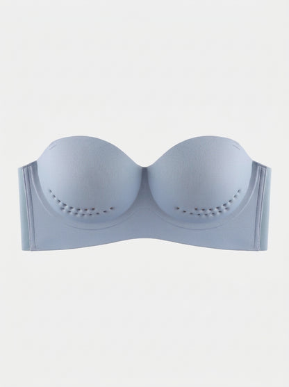 Strapless Push Up Bra with Breathable Latex Cups