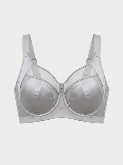 Full Coverage Underwire Bra with Mesh Sides