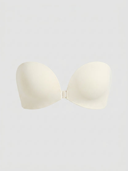 Seamless Push-Up Bra with Front Closure