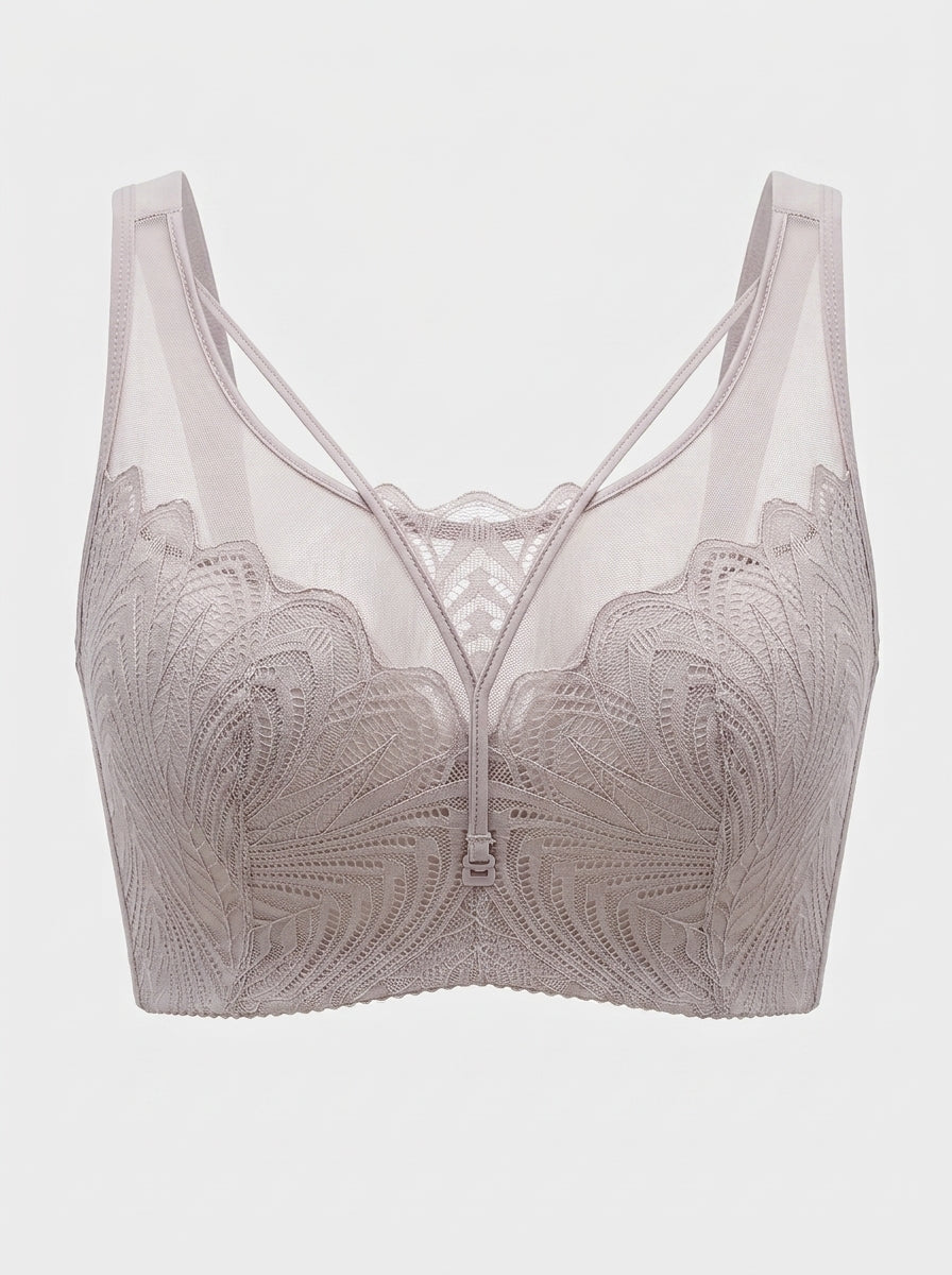 Lace Longline Bralette with Double Straps