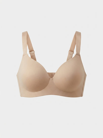 Smooth Moulded Push-Up Bra with Adjustable Straps
