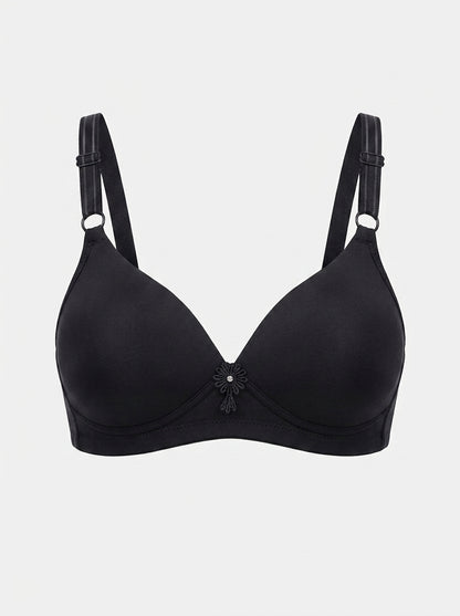 Thin Padded Bra with Wire-Free Comfort