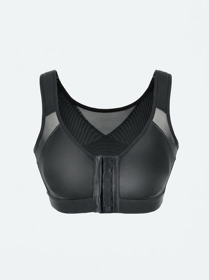 Front-Closure Posture Bra with Wire-Free Cups