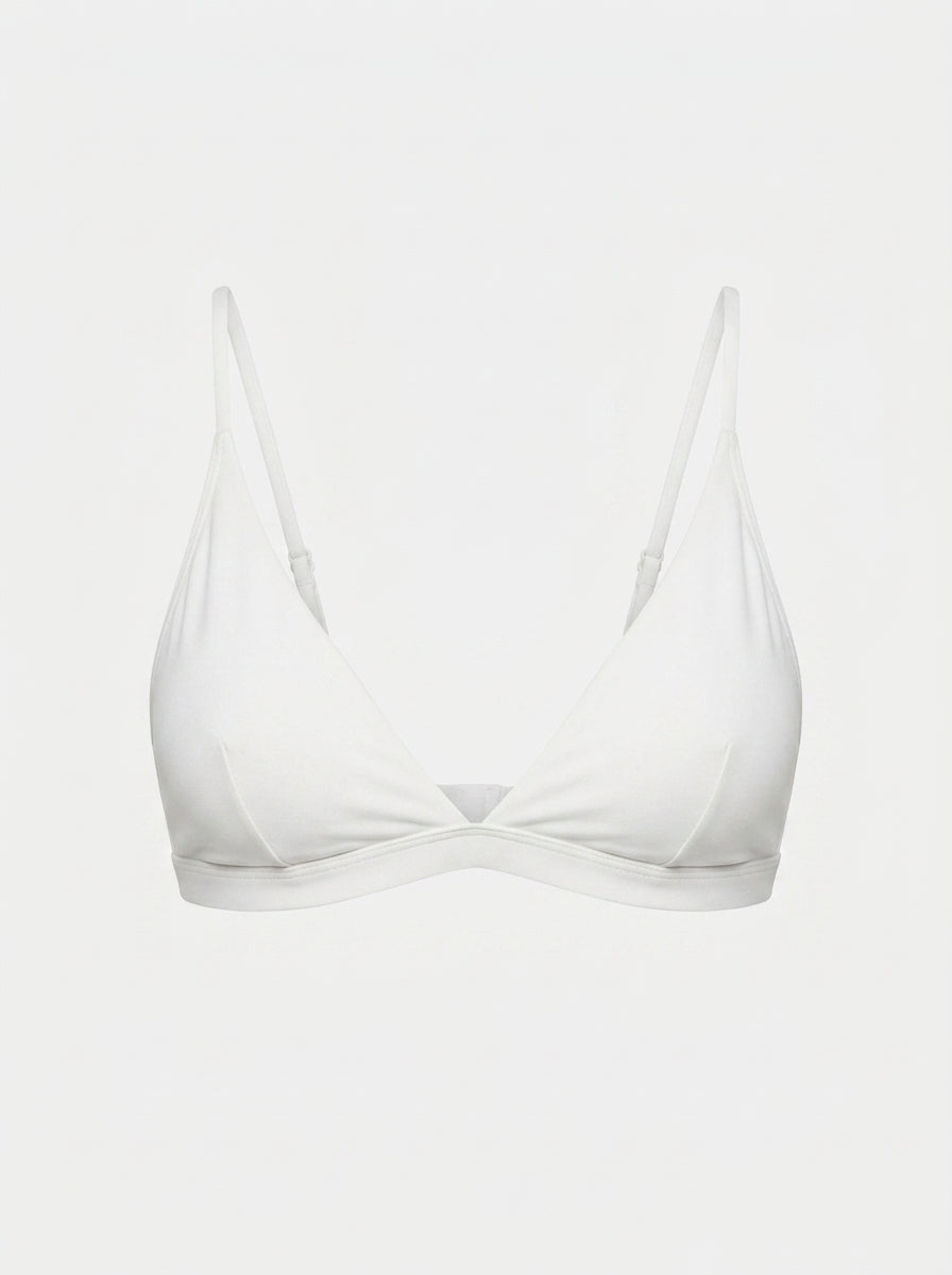 Lounge Plunge Bra Wire Free Triangle Bralette