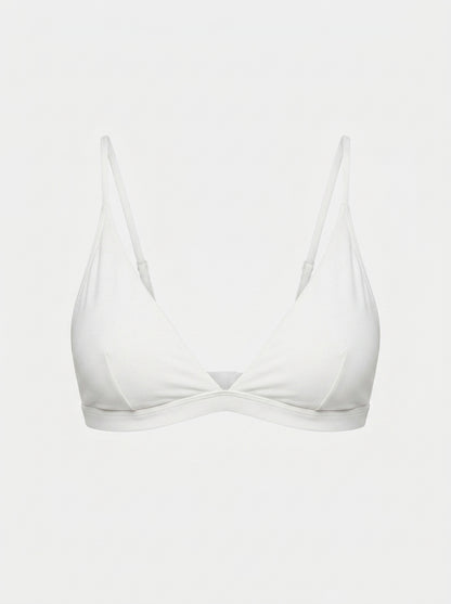 Lounge Plunge Bra Wire Free Triangle Bralette