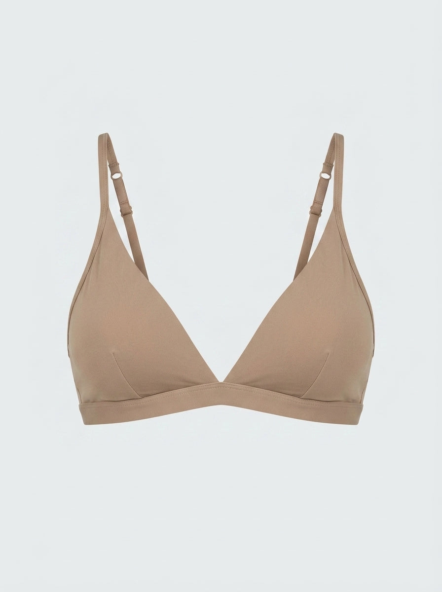 Lounge Plunge Bra Wire Free Triangle Bralette