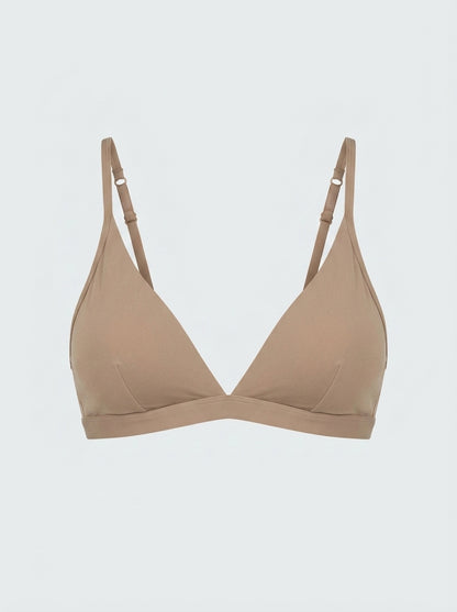Lounge Plunge Bra Wire Free Triangle Bralette