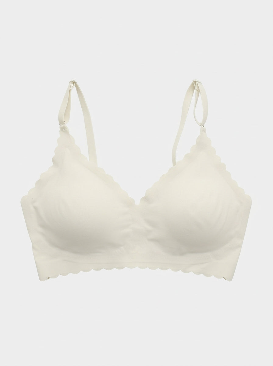 Scalloped Edge Triangle Bralette