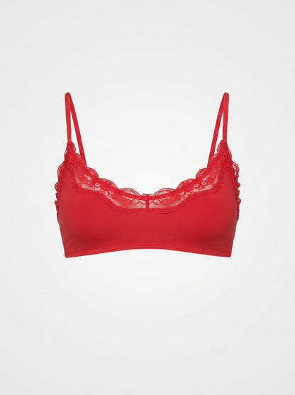 Lace-Trim Wireless Bralette