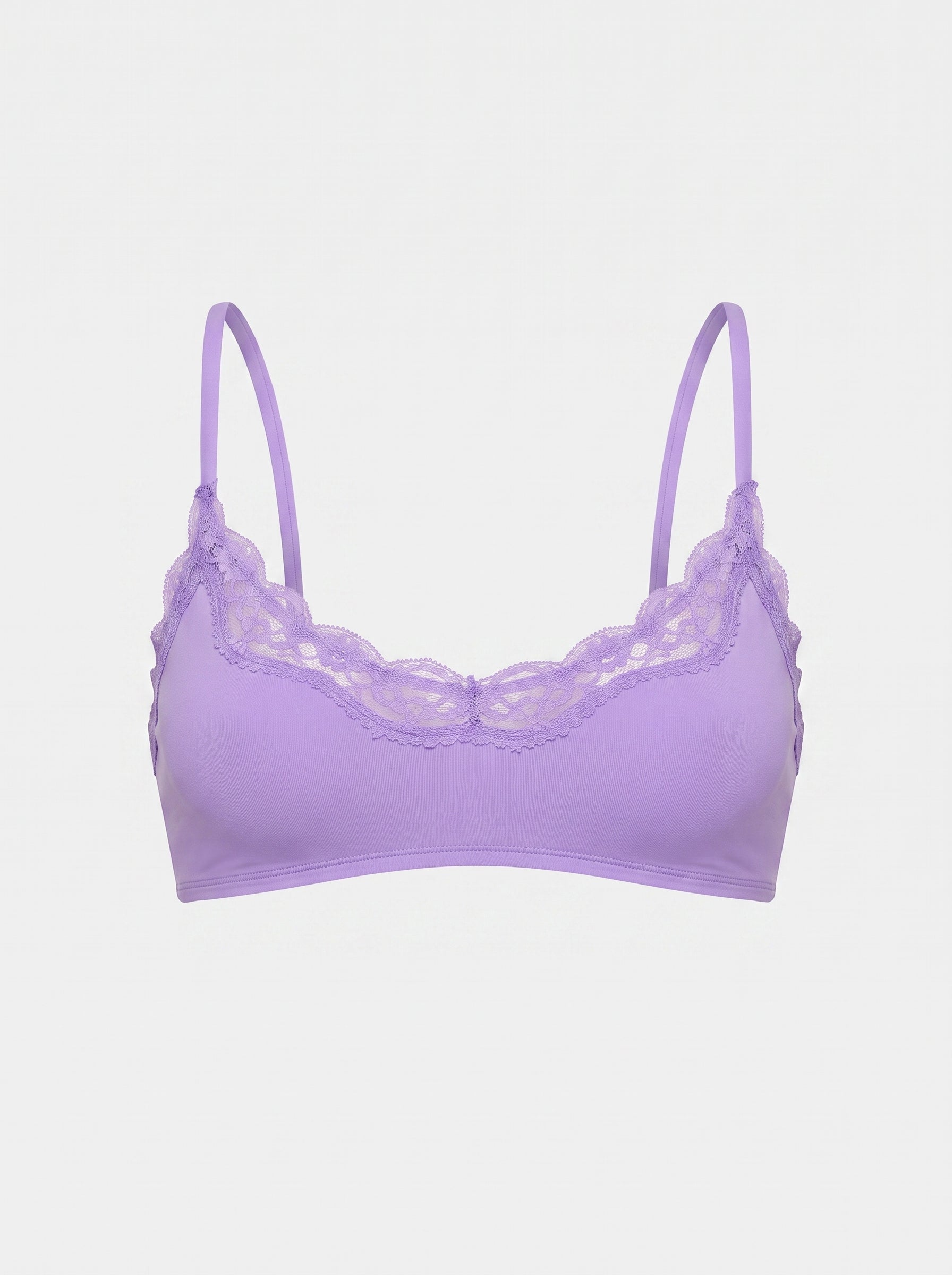 Lace-Trim Wireless Bralette
