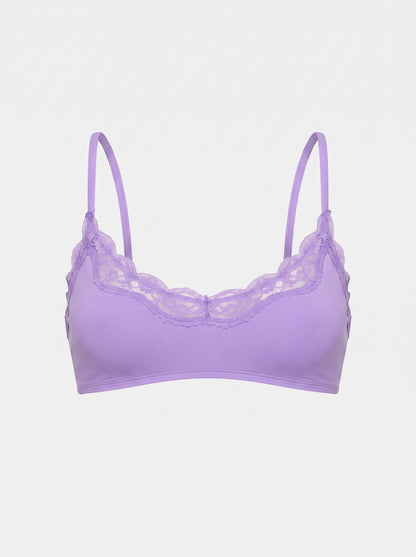 Lace-Trim Wireless Bralette