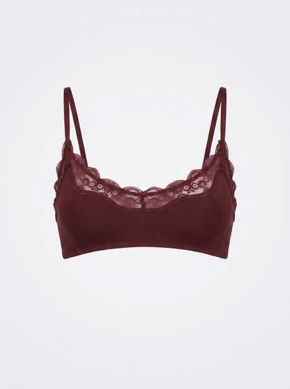 Lace-Trim Wireless Bralette