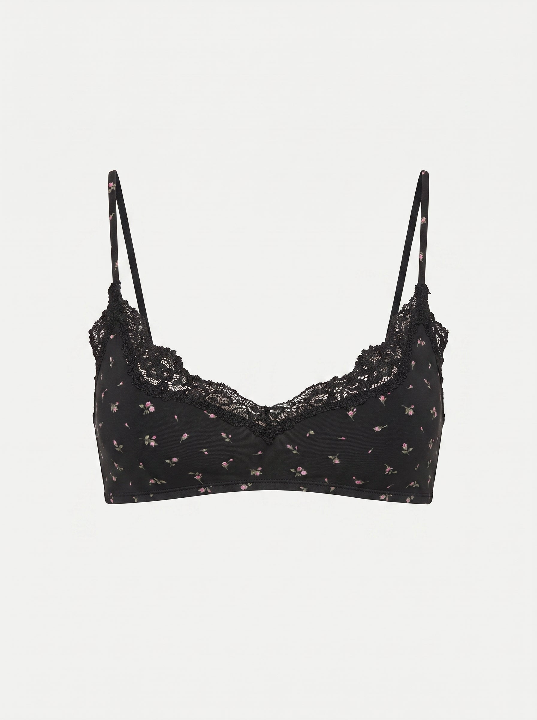 Lace-Trim Wireless Bralette