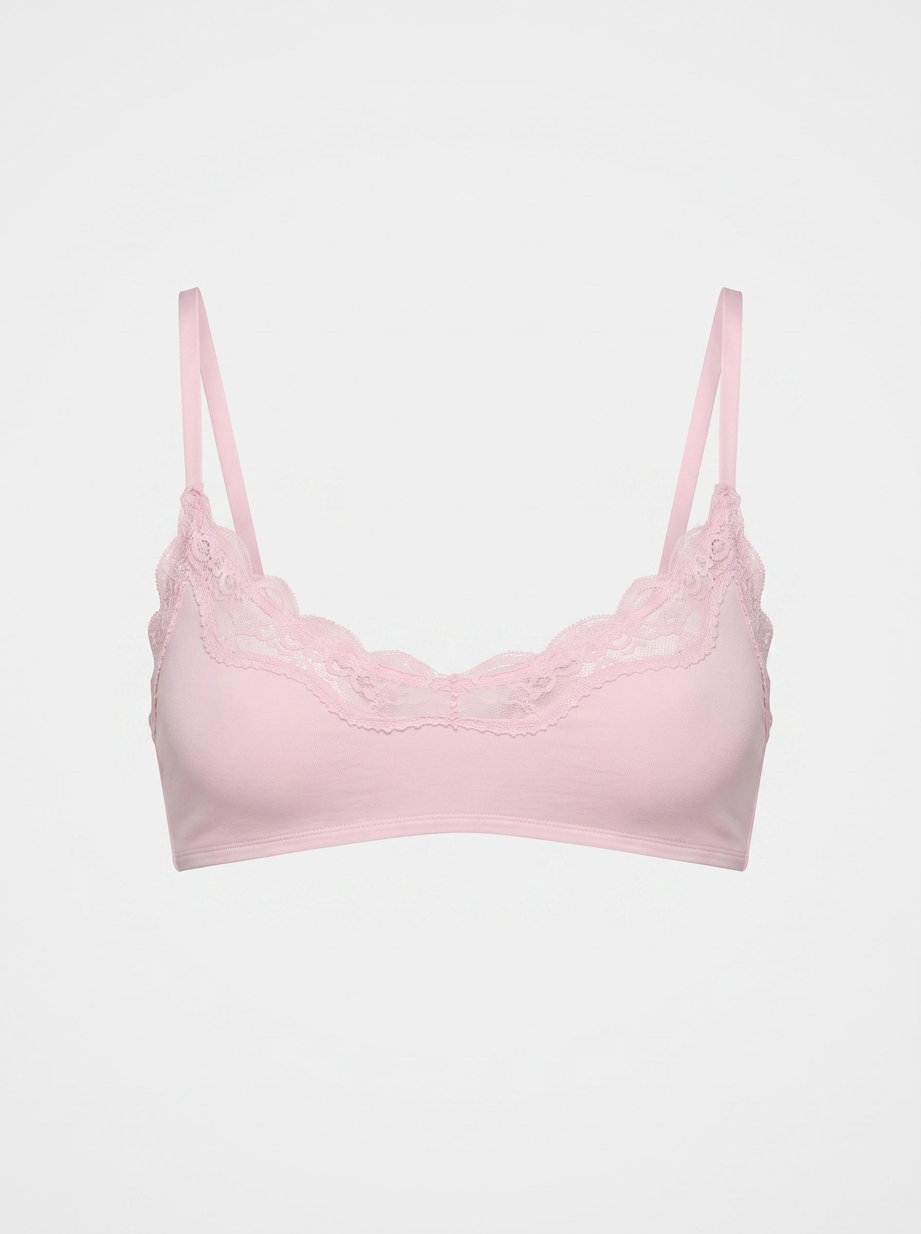 Lace-Trim Wireless Bralette