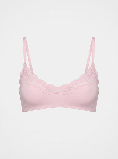 Lace-Trim Wireless Bralette