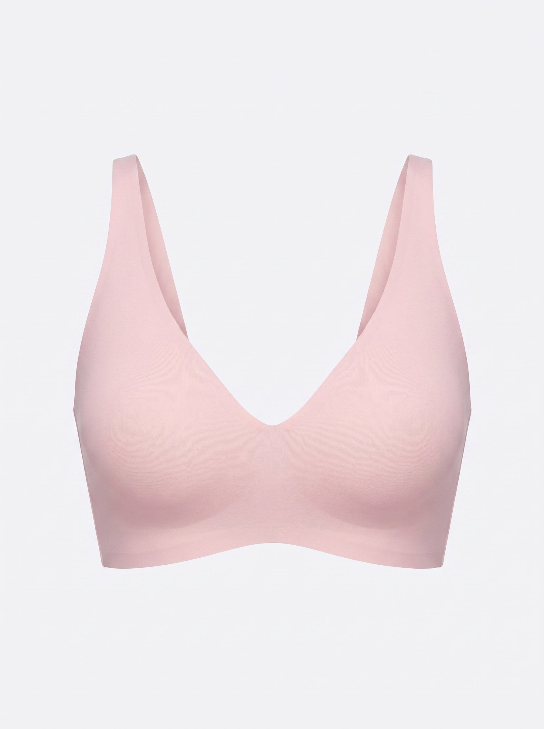 Soft Wireless Jelly Bra with Deep V-Neckline