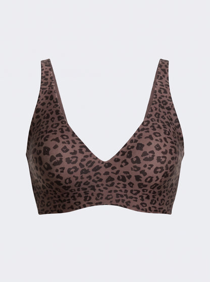 Soft Wireless Jelly Bra with Deep V-Neckline