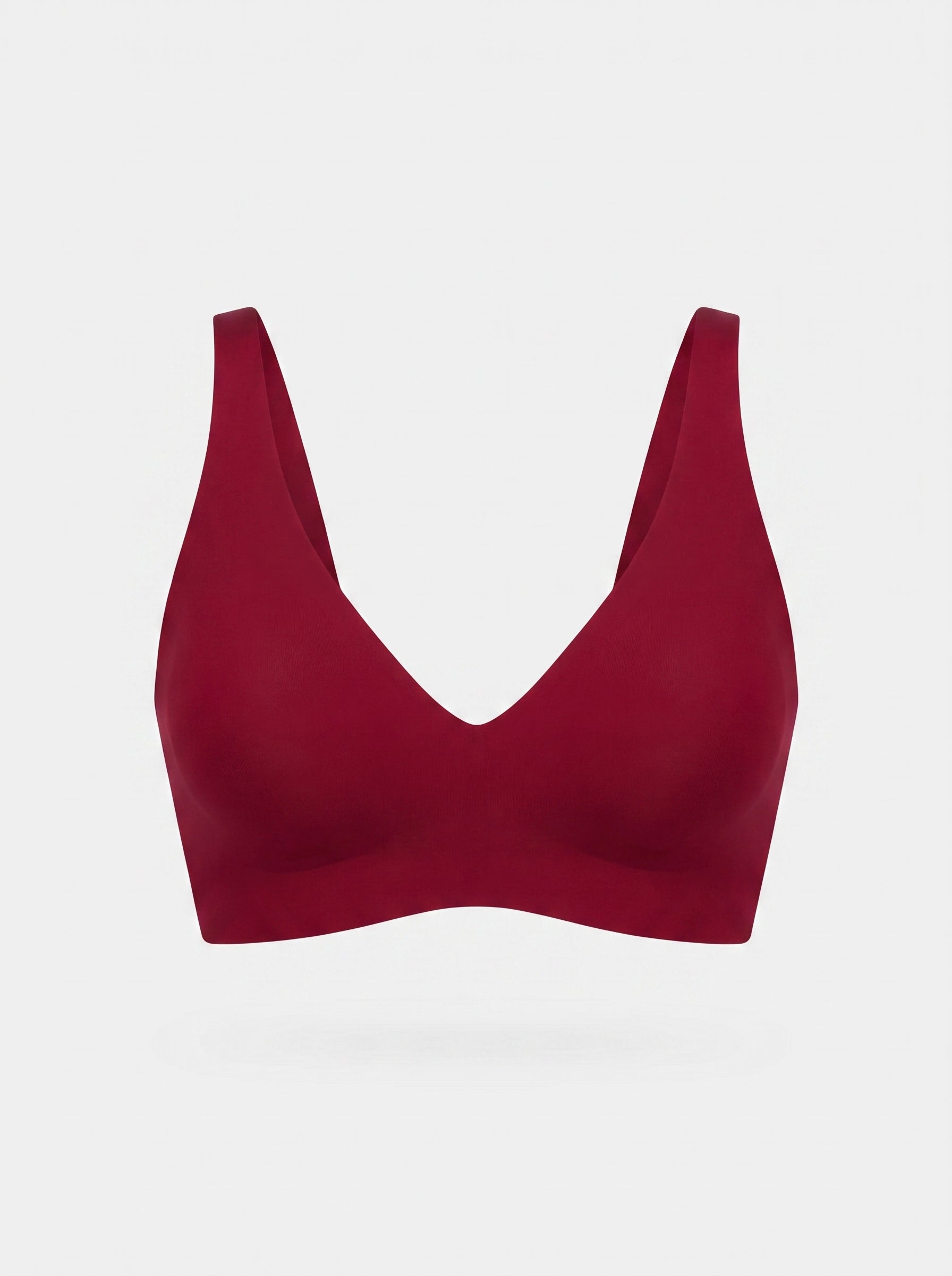 Soft Wireless Jelly Bra with Deep V-Neckline
