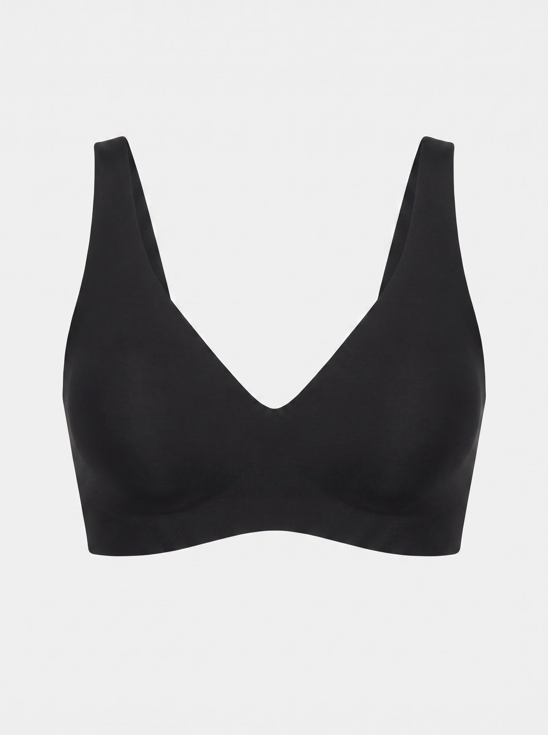 Soft Wireless Jelly Bra with Deep V-Neckline