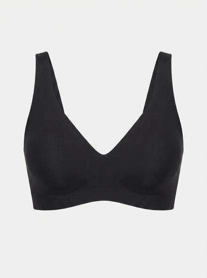 Soft Wireless Jelly Bra with Deep V-Neckline