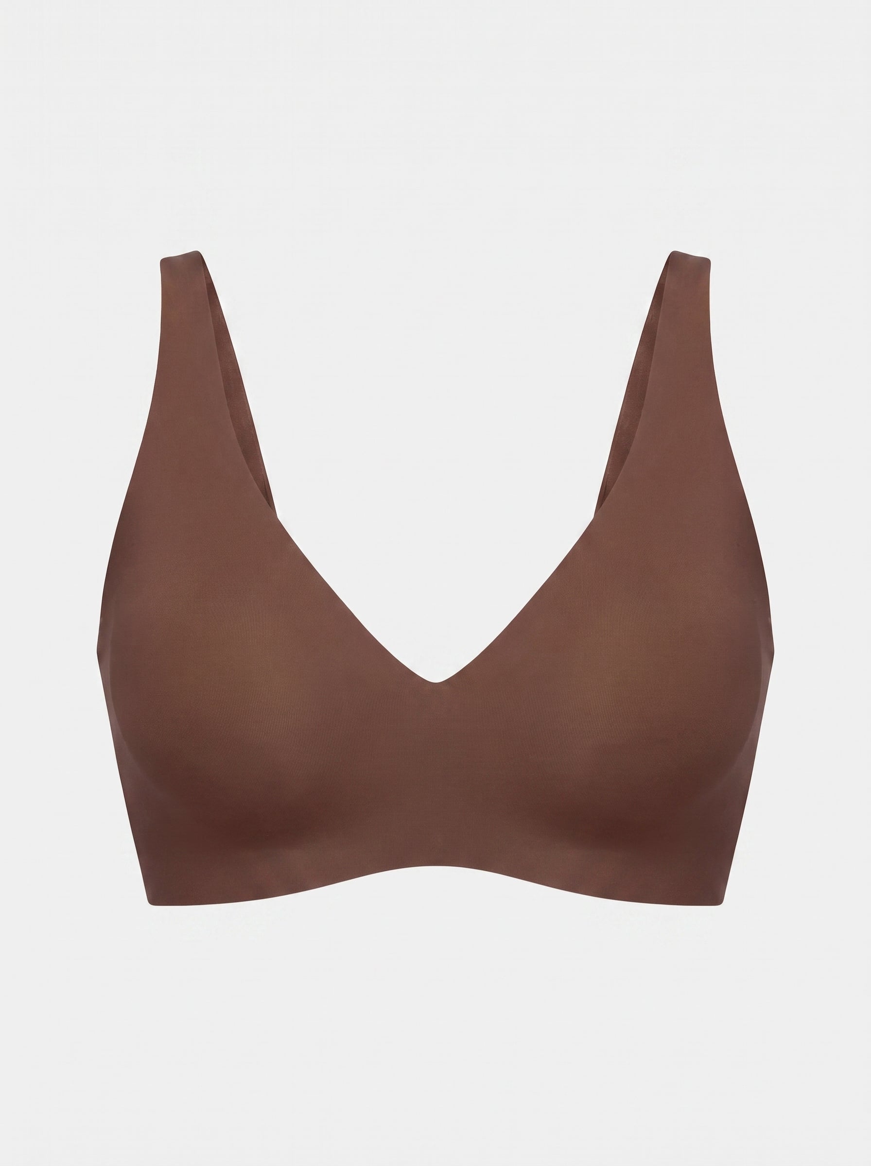 Soft Wireless Jelly Bra with Deep V-Neckline