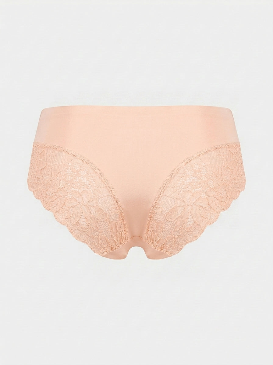 Silky Panties with Lace Side Panels