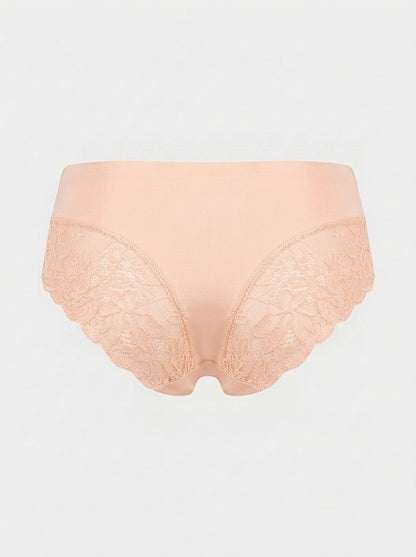 Silky Panties with Lace Side Panels