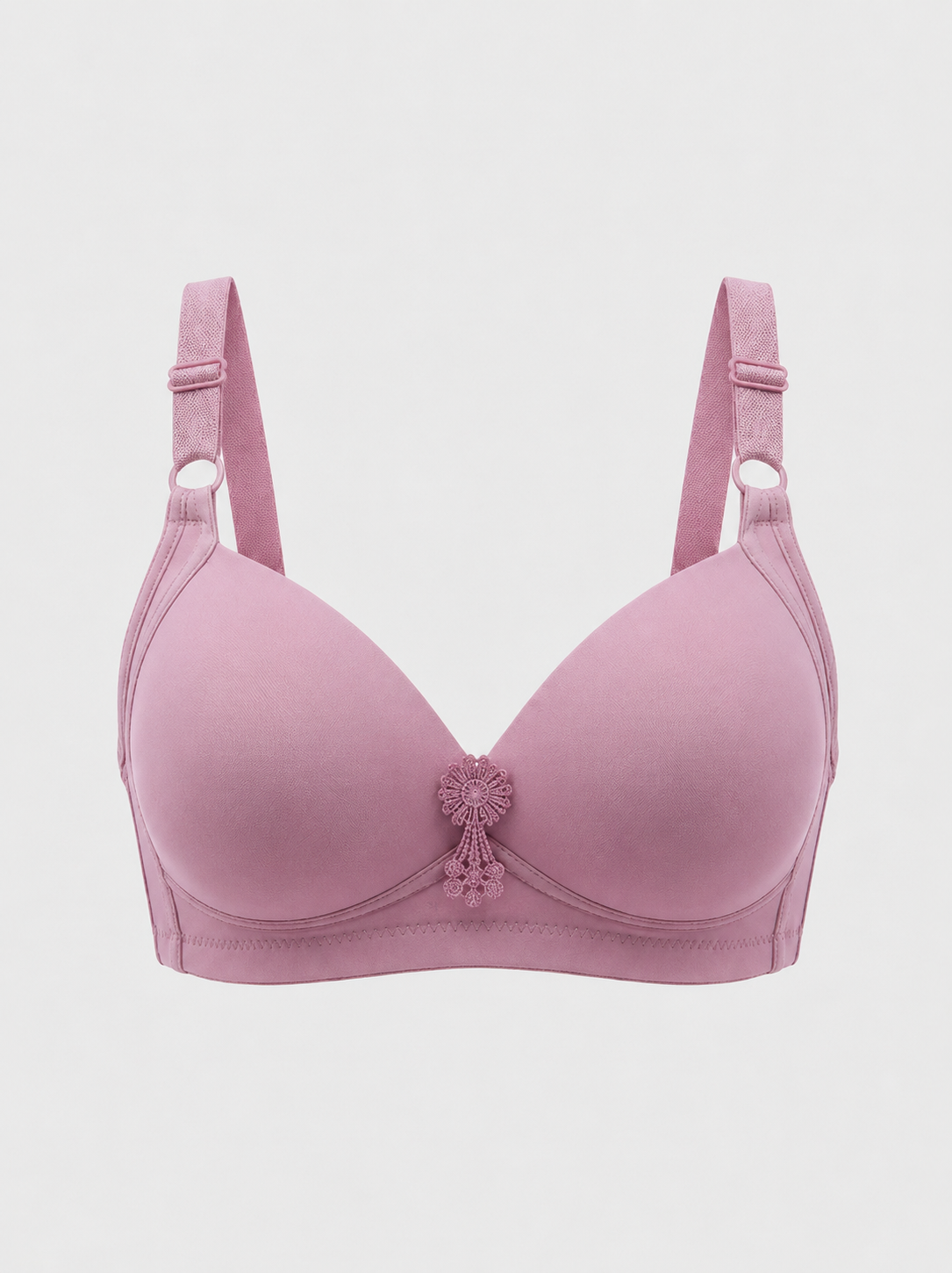 Thin Padded Bra with Wire-Free Comfort