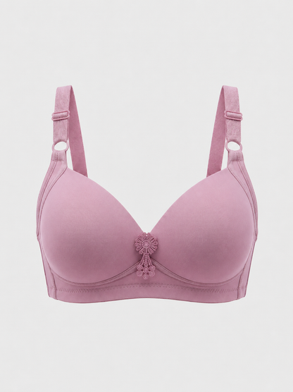 Thin Padded Bra with Wire-Free Comfort