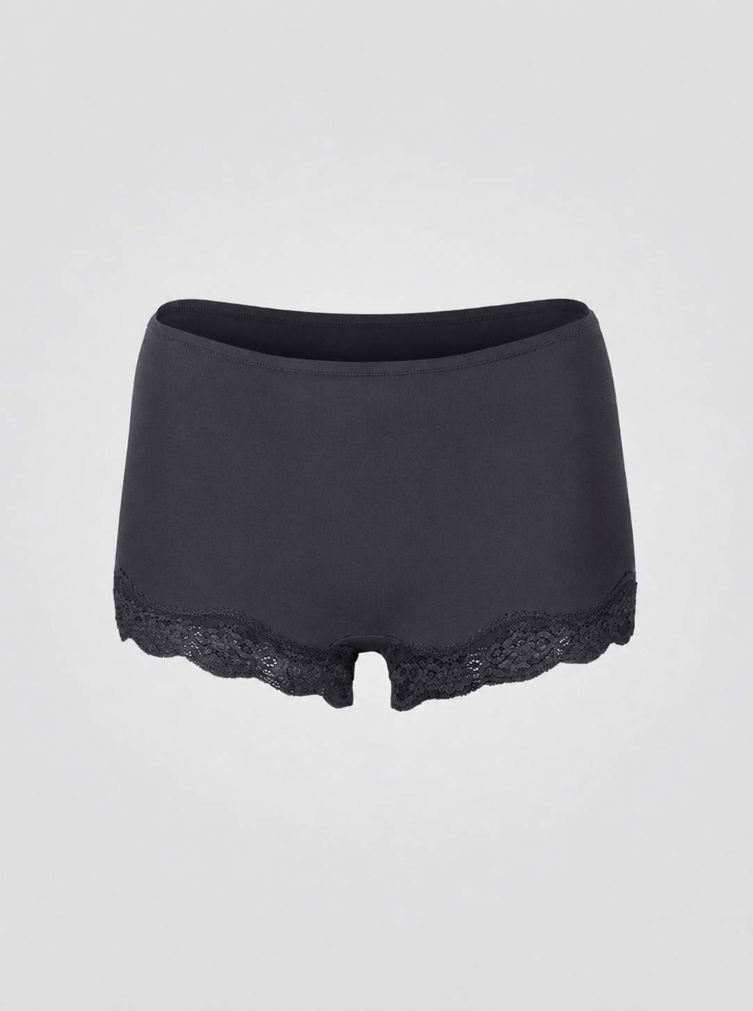Lace Boy Shorts with Seamless Fit