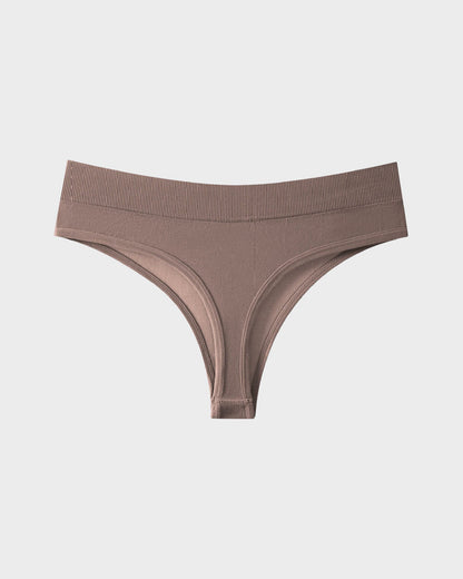 Seamless Thong Panties with Stretch Comfort (9-Pack)