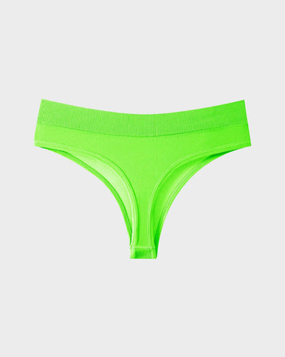 Seamless Thong Panties with Stretch Comfort (9-Pack)