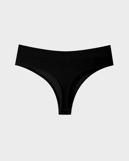 Seamless Thong Panties with Stretch Comfort (9-Pack)