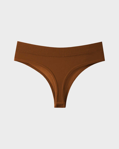 Seamless Thong Panties with Stretch Comfort (9-Pack)