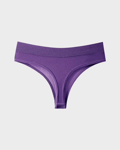 Seamless Thong Panties with Stretch Comfort (9-Pack)