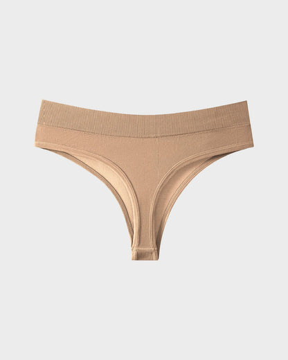 Seamless Thong Panties with Stretch Comfort (9-Pack)