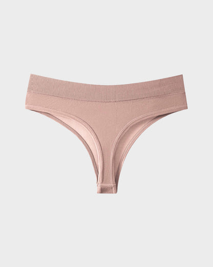 Seamless Thong Panties with Stretch Comfort (9-Pack)