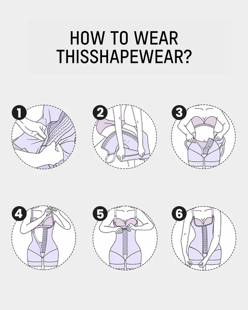 Front Closure Shapewear Bodysuit | Full Body Sculpting & Tummy Control