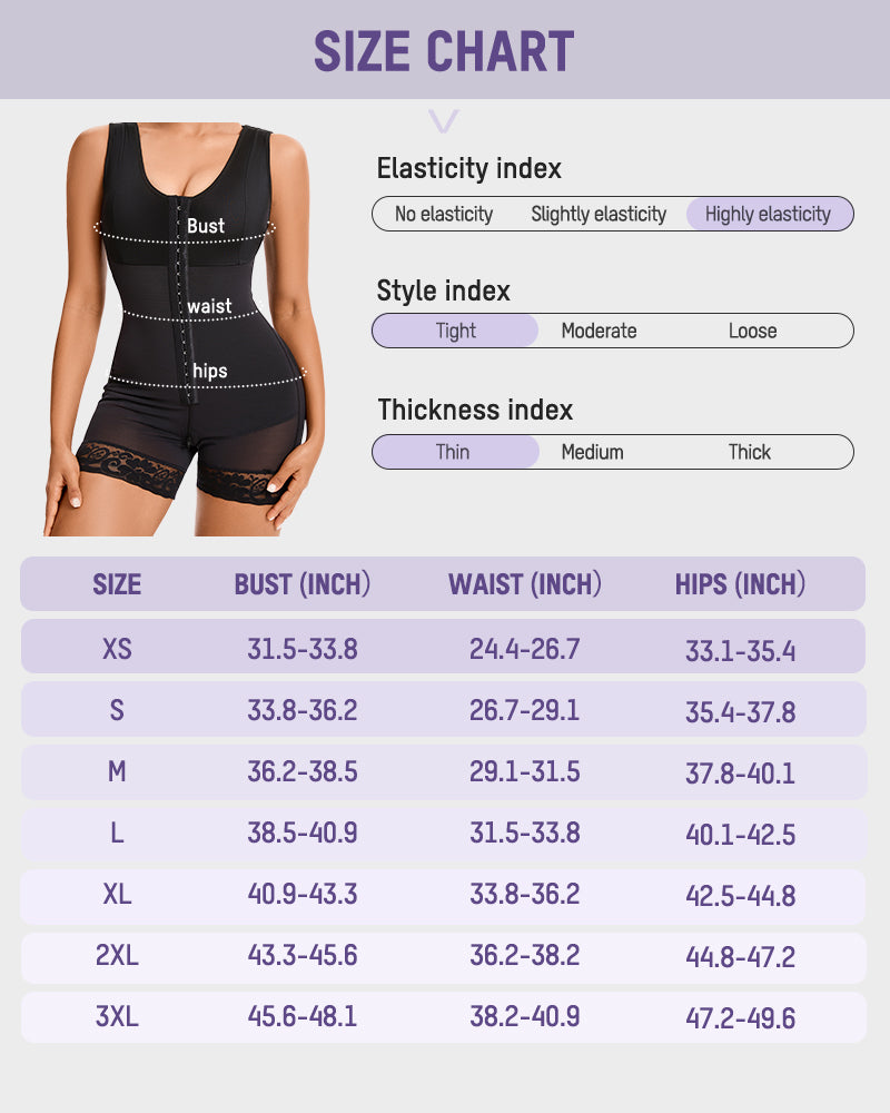 Front Closure Shapewear Bodysuit | Full Body Sculpting & Tummy Control