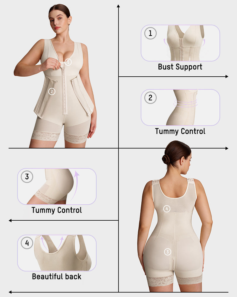Post Surgery Full Body Compression with Tummy Control