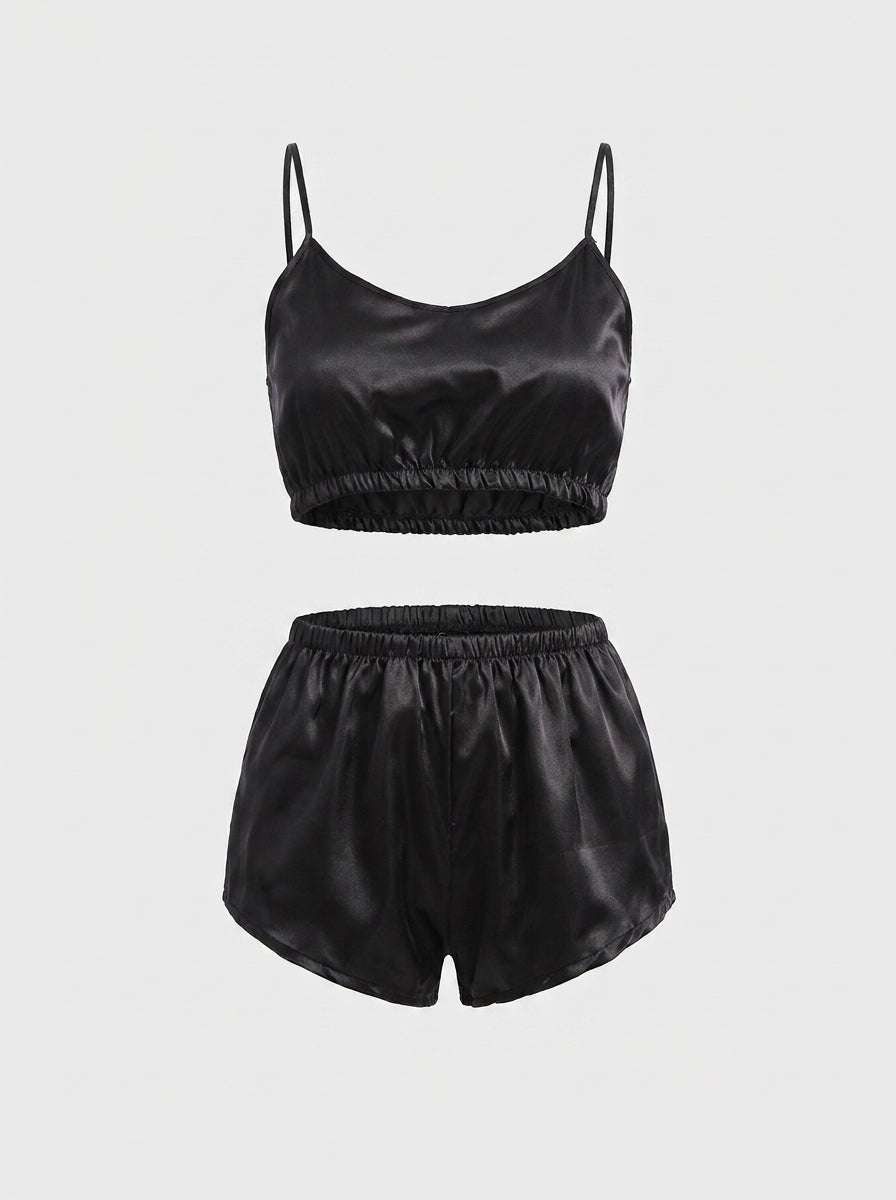 Satin Cami and Shorts Pyjama Set