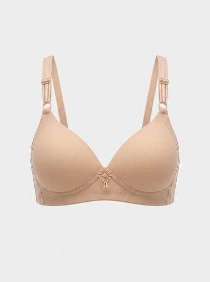 Thin Padded Bra with Wire-Free Comfort